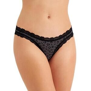 Jenni By Jennifer Moore Womens Lace Trim Thong Size L